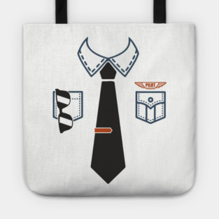 Pilot Shirt Uniform Travel Day Adventure Ready Tote