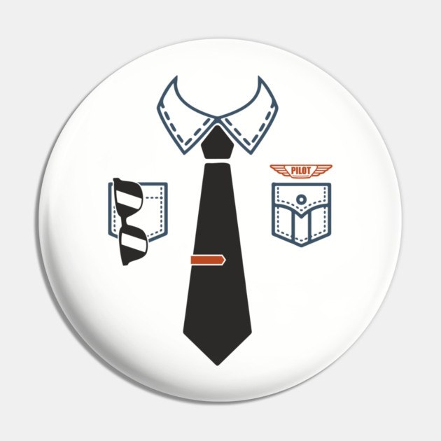 Pilot Shirt Uniform Travel Day Adventure Ready Pin by Anticorporati
