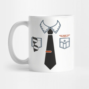 Pilot Shirt Uniform Travel Day Adventure Ready Mug