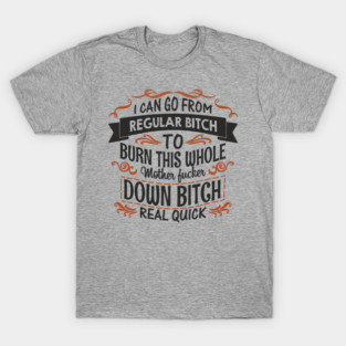 Regular Bitch To Wild Temper Drama Queen T-Shirt