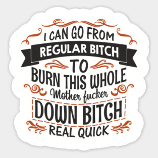Regular Bitch To Wild Temper Drama Queen Magnet