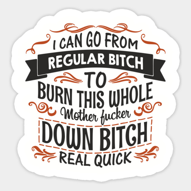 Regular Bitch To Wild Temper Drama Queen Magnet by Anticorporati