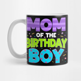 Mom Of The Birthday Boy Funny Monster Birthday Boy Family Mug