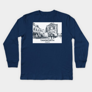 Tamworth – England Kids Long Sleeve T-Shirt
