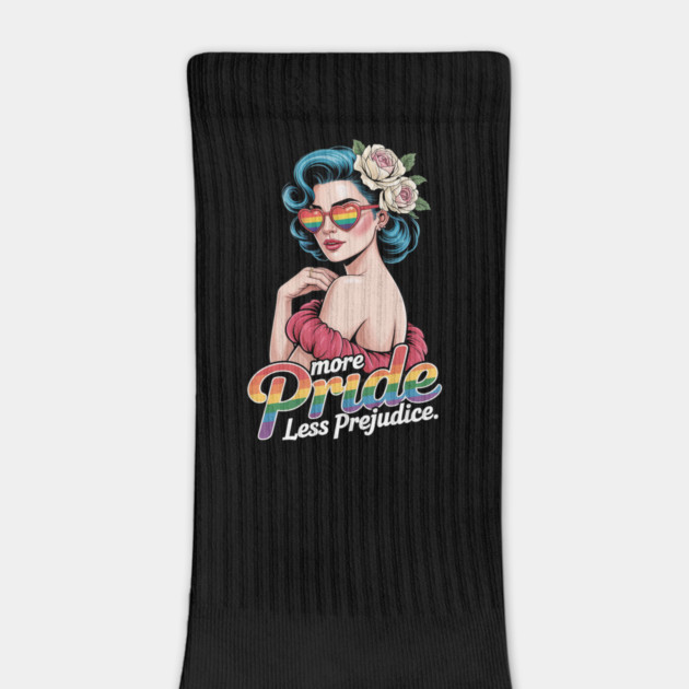 More Pride Less Prejudice Pride Month LGBTQ by Ink Lines