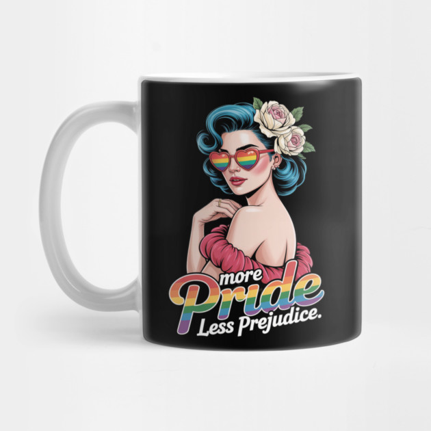 More Pride Less Prejudice Pride Month LGBTQ by Ink Lines