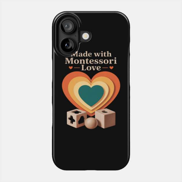 Montessori Mom Pride Child-Led Learning Calm Parenting Life Phone Case by Ink Lines