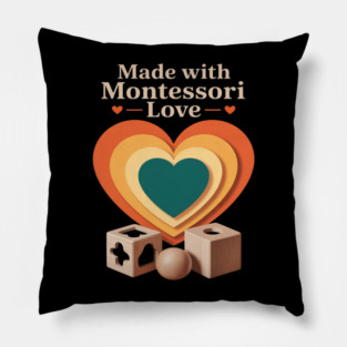 Montessori Mom Pride Child-Led Learning Calm Parenting Life Pillow