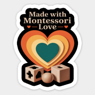 Montessori Mom Pride Child-Led Learning Calm Parenting Life Sticker