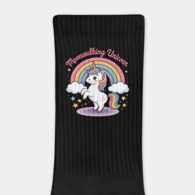 Moonwalking Unicorn Rainbow Dance Magic by Ink Lines