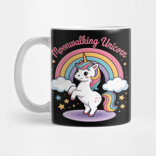 Moonwalking Unicorn Rainbow Dance Magic by Ink Lines