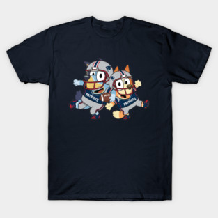 Bluey New England Football Retro Fan T-Shirt