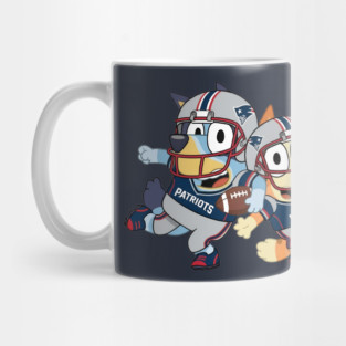 Bluey New England Football Retro Fan Mug