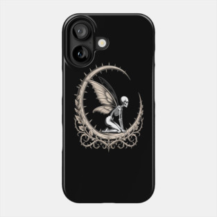 Cottagegore Fairy Skeleton Moon Phone Case