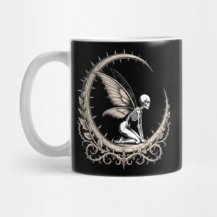 Cottagegore Fairy Skeleton Moon Mug