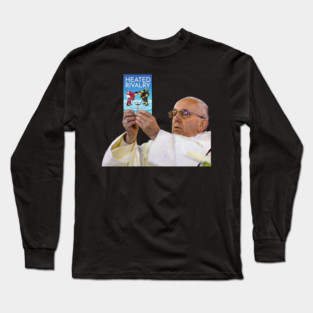 Pope Holding Heated Rivalry Booktok-GAY LOVE Long Sleeve T-Shirt