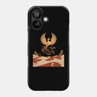 Origami Phoenix Spiral Hourglass Desert Phone Case