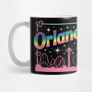 Orlando Florida Rainbow Amusement Park Mug