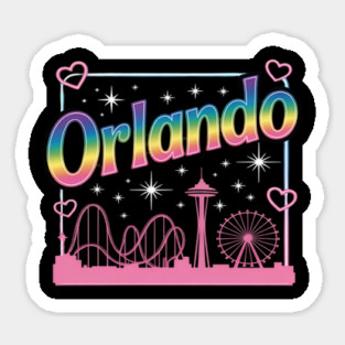 Orlando Florida Rainbow Amusement Park Sticker