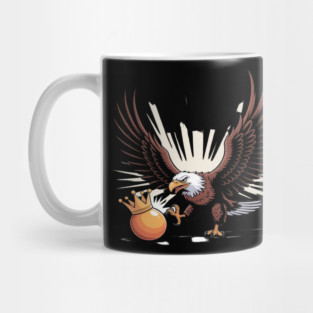 Orange Kicking No Kings In America Eagle Mug