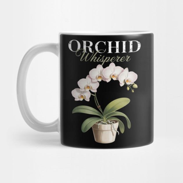 Orchid Whisperer Plant Lover Women Florist Orchid Flower by Ink Lines