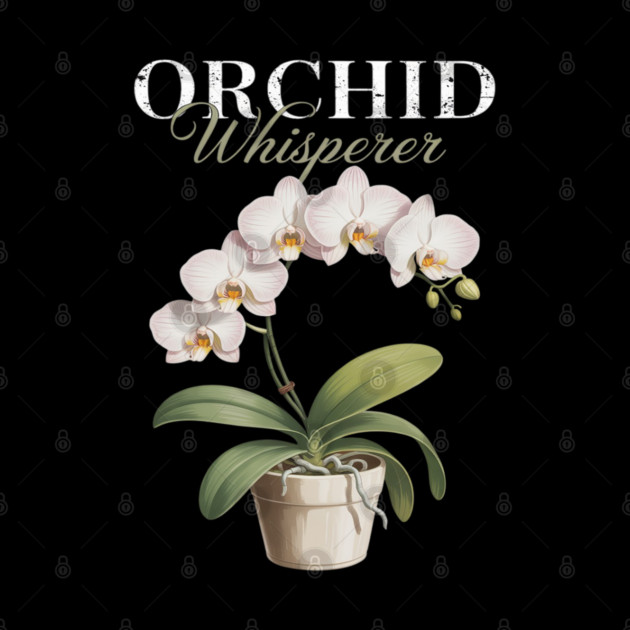 Orchid Whisperer Plant Lover Women Florist Orchid Flower by Ink Lines