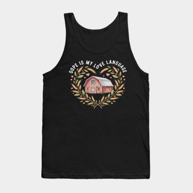 Ope Midwestern Culture Politeness Friendly Tank Top by Ink Lines