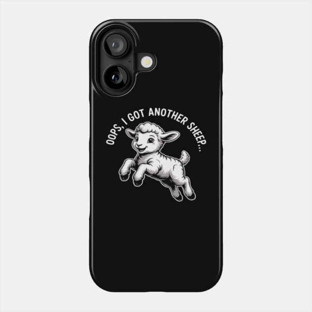 Oops I Got Another Sheep Phone Case by Ink Lines