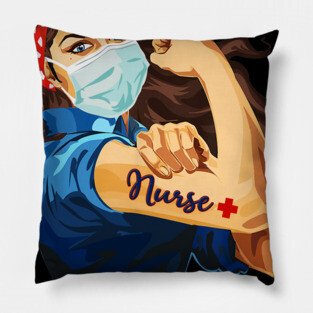 Nurse With Mask Face Nurse Life Disease Pillow