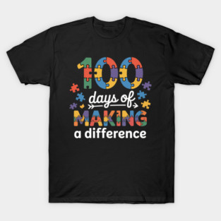 100th Day of School Autism T-Shirt
