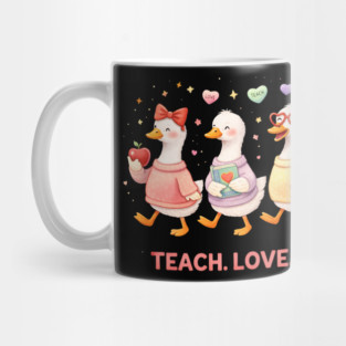 Teach Love Honk Teacher Goose Funny Mug