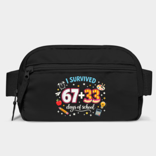 I Survived 67 + 33 Days Of School Teacher Student Bag