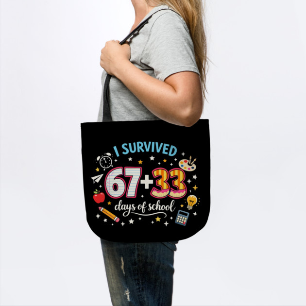I Survived 67 + 33 Days Of School Teacher Student by ArtistTee ⭐⭐⭐⭐⭐