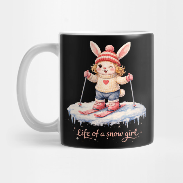 Life Of A Snow Girl Winter Bunny Skiing by ArtistTee ⭐⭐⭐⭐⭐