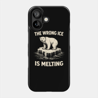 The Wrong Ice Is Melting Climate Change Awareness Phone Case