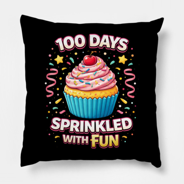 100 Days Sprinkled With Fun Teacher Celebration Pillow by ArtistTee ⭐⭐⭐⭐⭐