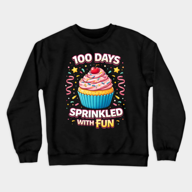 100 Days Sprinkled With Fun Teacher Celebration Crewneck Sweatshirt by ArtistTee ⭐⭐⭐⭐⭐