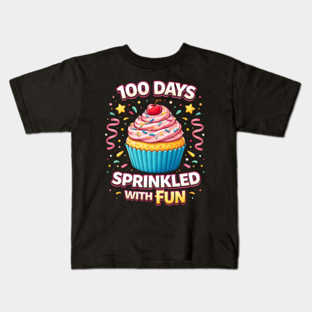 100 Days Sprinkled With Fun Teacher Celebration Kids T-Shirt by ArtistTee ⭐⭐⭐⭐⭐