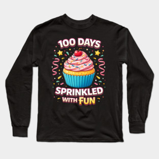 100 Days Sprinkled With Fun Teacher Celebration Long Sleeve T-Shirt