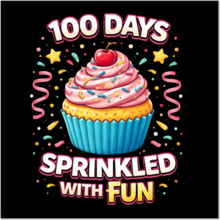 100 Days Sprinkled With Fun Teacher Celebration Posters and Art