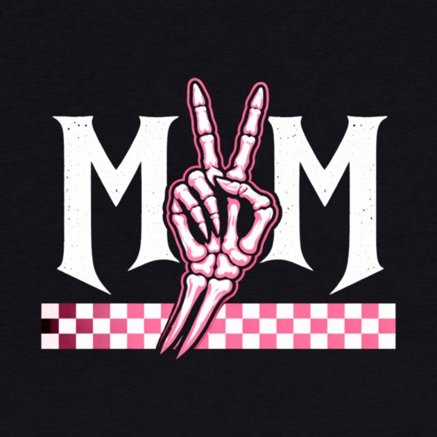 Mom Peace Sign Skeleton Hand Mothers Day by ArtistTee ⭐⭐⭐⭐⭐