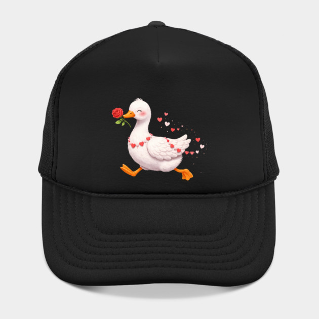 Valentine Duck With Rose Romantic Love Gift by ArtistTee ⭐⭐⭐⭐⭐