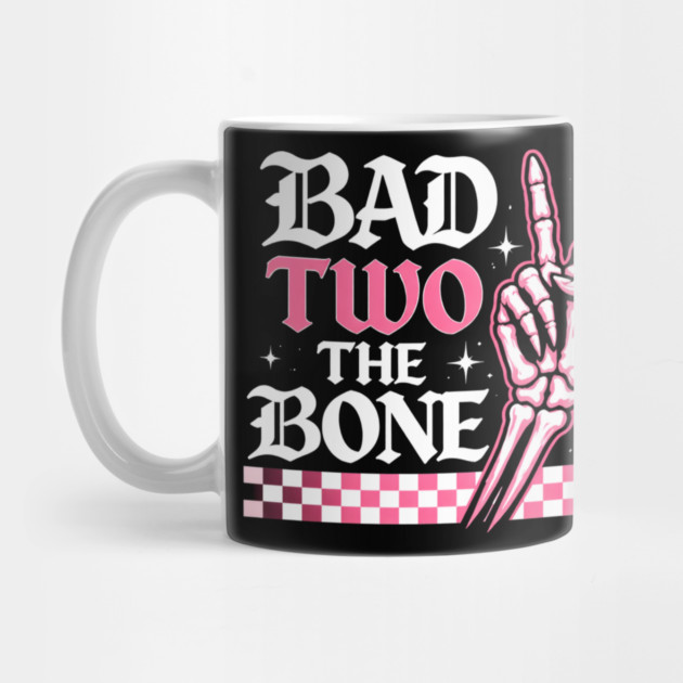 Bad Two The Bone Skeleton Peace Sign Funny by ArtistTee ⭐⭐⭐⭐⭐