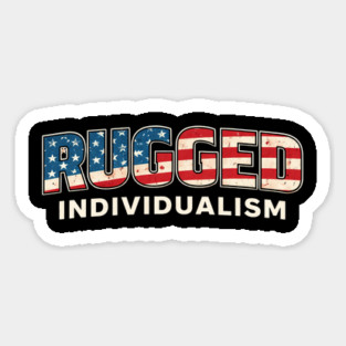 Rugged Individualism American Patriot Magnet