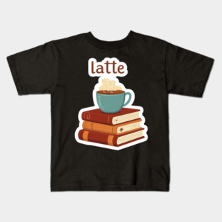 Leather-Bound Books & Lattes Kids T-Shirt