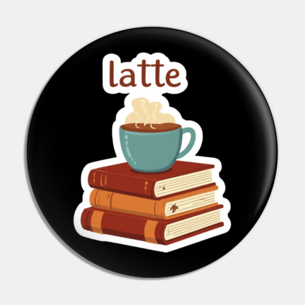 Leather-Bound Books & Lattes Pin by SR8891