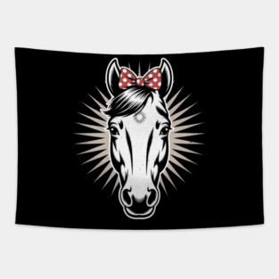 Horse Womens Graphic Tees - Horse Tee For Girls Tapestry