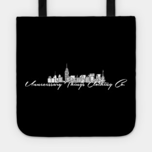 Unnecessary Things - Cursive V Tote