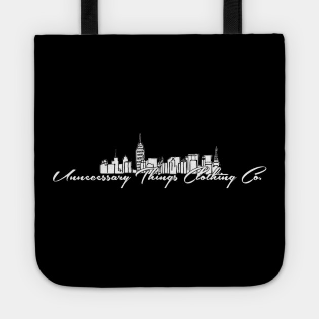 Unnecessary Things - Cursive V Tote by Lou Johnson
