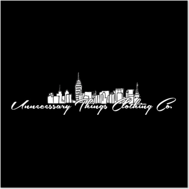 Unnecessary Things - Cursive V Wall Art by Lou Johnson